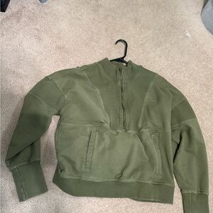 FP Movement For the Win Green Half-Zip Sweatshirt